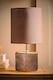 image 3 of ValueLights Betty Grey Smoke Tinted Glass Table Lamp & Bulb | Grey