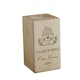 image 1 of Personalised New Home Wooden Tealight Holder Brown