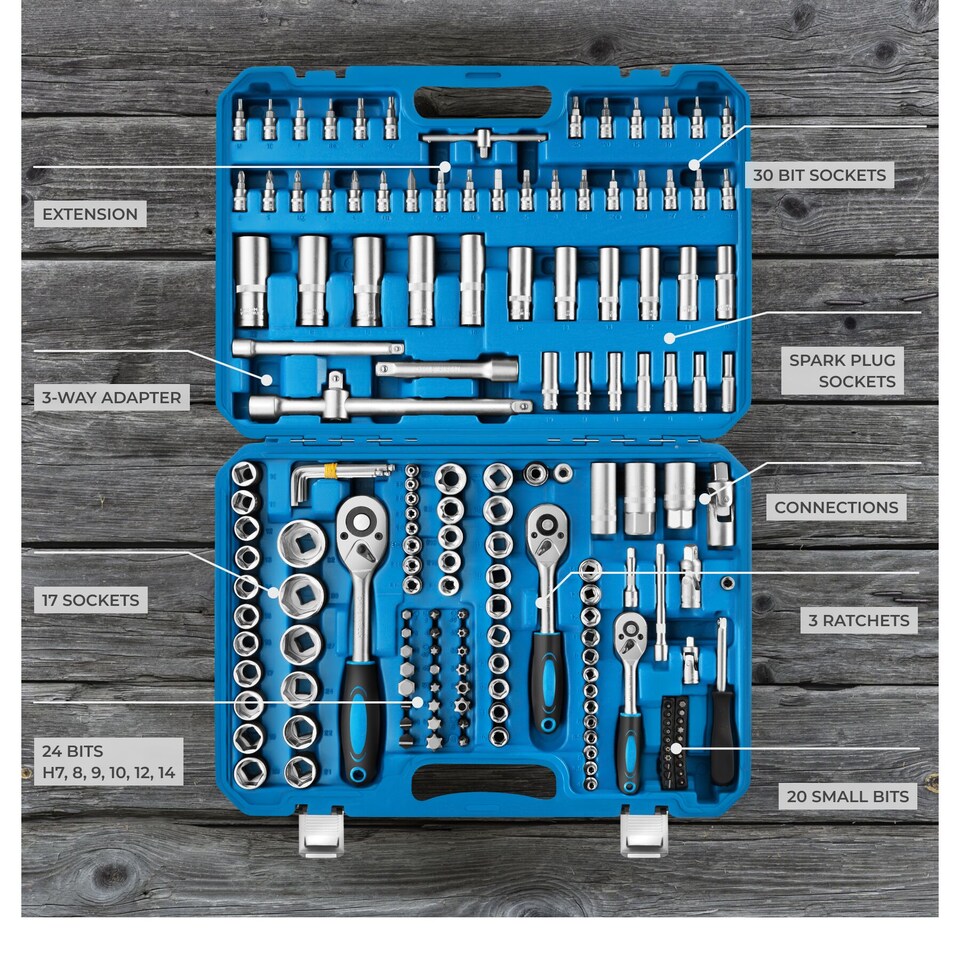 image 1 of Ratchet Spanner Set 171 pc