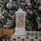 image 2 of 31cm Snowtime Christmas Water Spinner Antique Effect Lantern Snowman & Animals Scene  Dual Powered