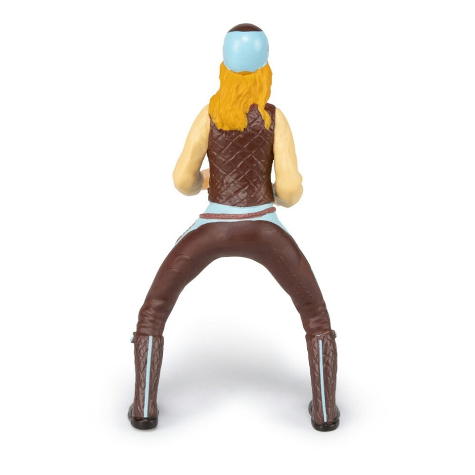 image 1 of PAPO Horses and Ponies Blue Trendy Rider Toy Figure