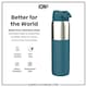 image 5 of Leak Proof 1 Litre Water Bottle, Stainless Steel, 1200ml (40oz)