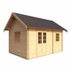 image 2 of Caroline w/o doors, windows + Caroline 40 SGC-Log Cabin, Garden Room, Timber Summerhouse, Home Office - L675 x W489.9 x H330.6 cm Brown
