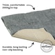 image 3 of Petlife Vetbed Select (Non Slip) Charcoal Grey Wolf Stripe - Small (75x50cm)