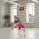 image 10 of COSTWAY Wall Mounted Basketball Hoop Backboard Set Rim 42cm Red | Standard