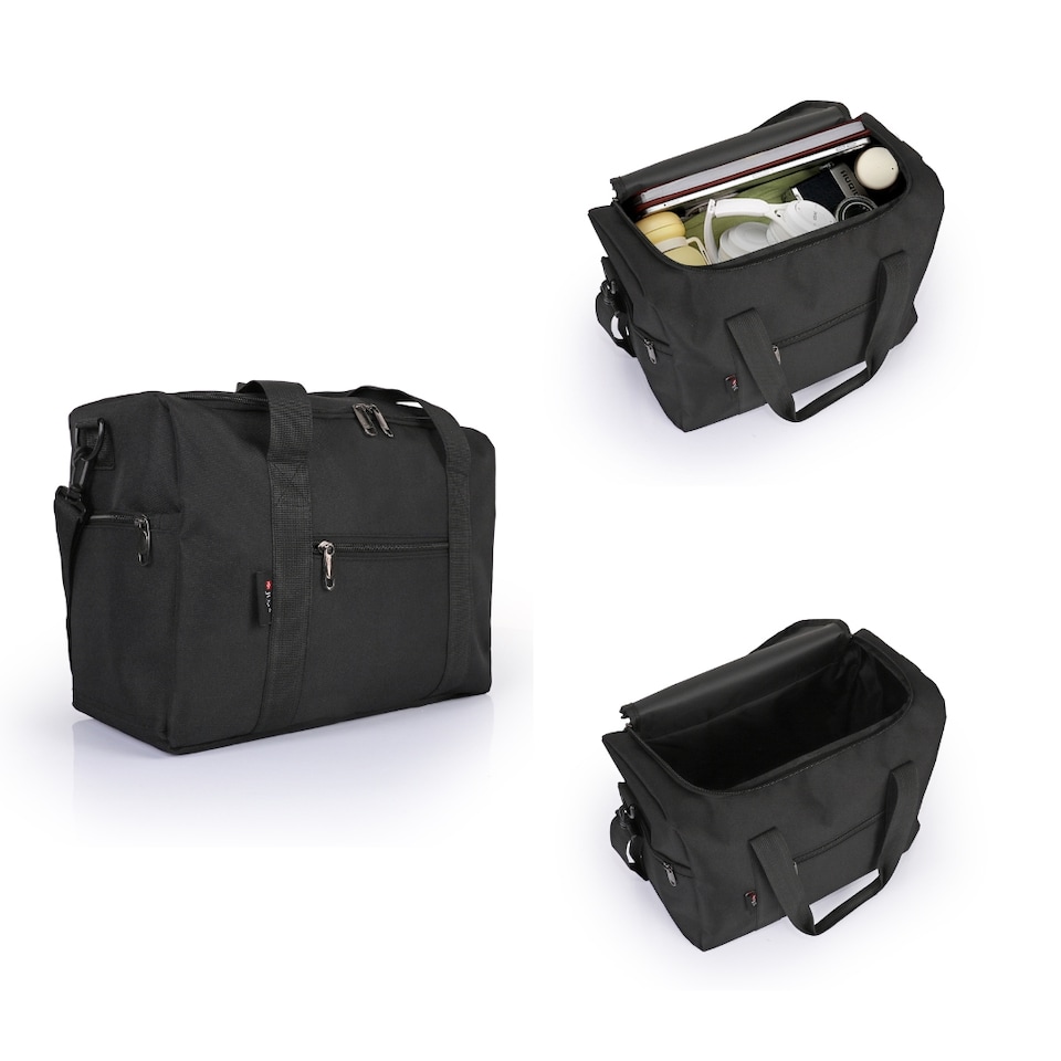 image 1 of Cabin Travel Bag 40x30x20cm Lightweight Duffel with Shoulder Strap and Pocket