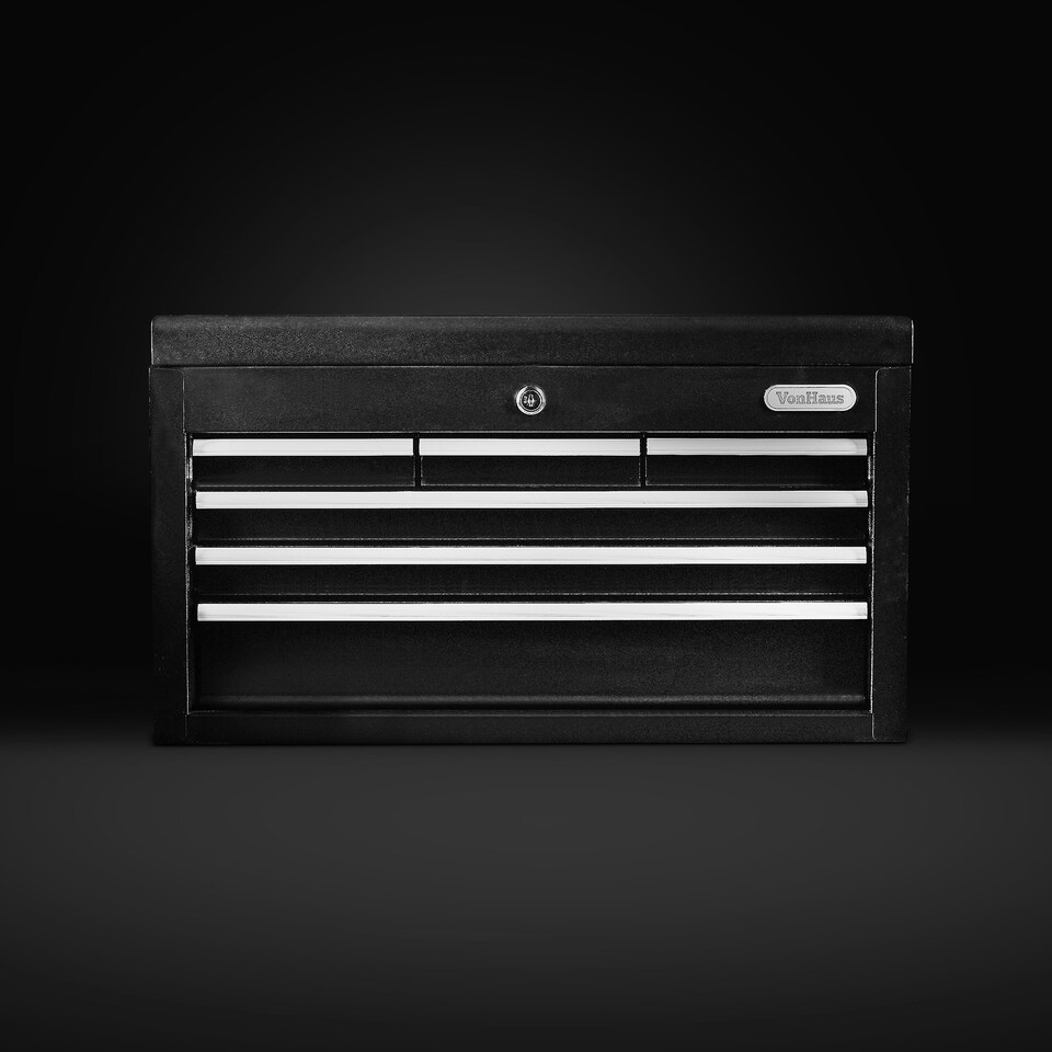 image 1 of VonHaus Topchest Tool Box  with Carry Handle & Anti-Slip Drawers