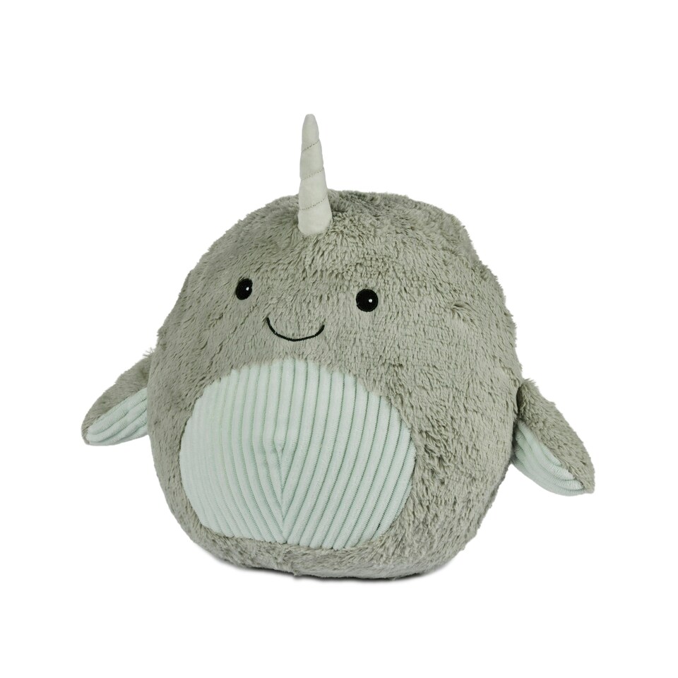 image 1 of Warmies Supersized Cushies Narwhal