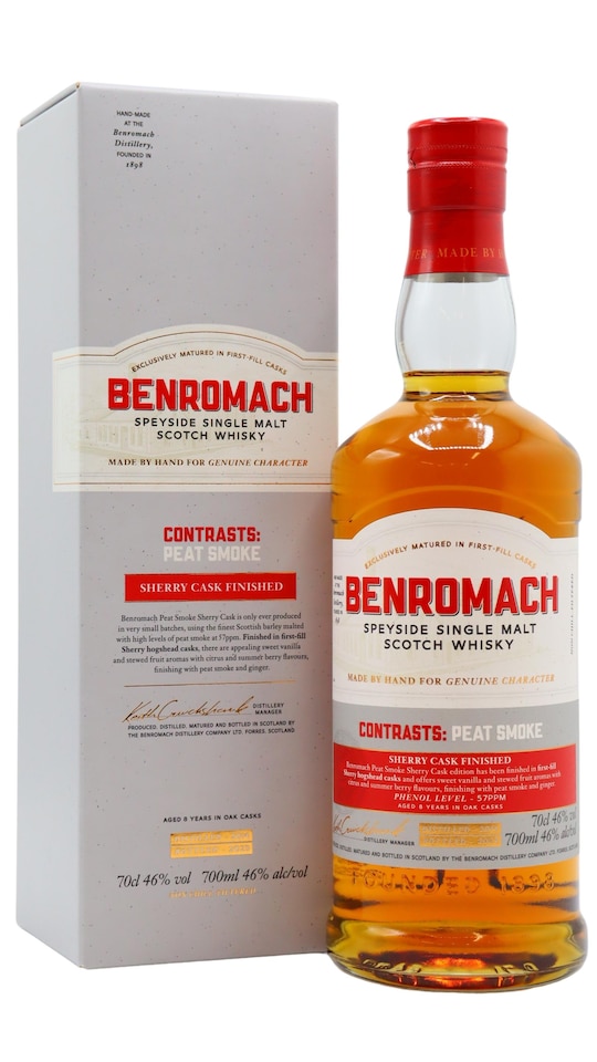 Benromach - Contrasts - Peat Smoke Single Malt Scotch 2014 8 year old Whisky