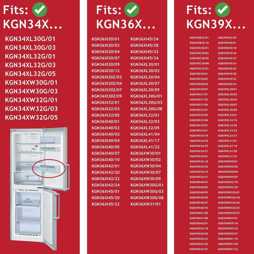 image 1 of Bosch Fridge Freezer Lower Door Bottle Shelf Rack KGN34X KGN36X KGN36Y KGN39X Clear