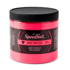 Speedball Fluorescent Screen Printing Ink, Fluorescent Hot Pink, 8oz