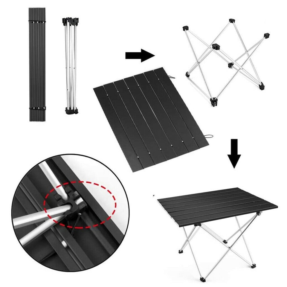 image 1 of Large Folding Table Outdoor and Indoor Garden Camping Event Table