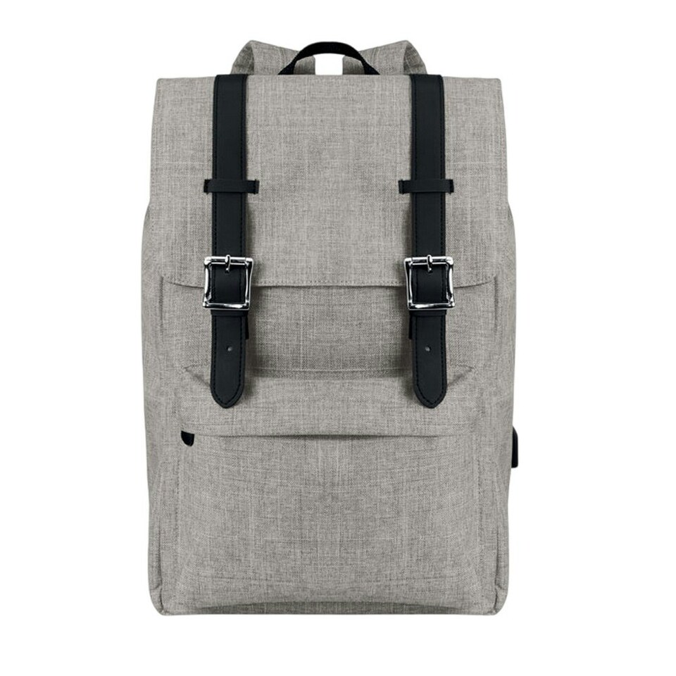 image 1 of MidOcean Riga Polyester Backpack - Grey - One Size Grey