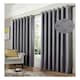 image 4 of Diamond Blackout Eyelet Curtains - Silver 229 cm x 229 cm