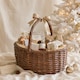 image 3 of Wickerfield Wicker Picnic Shopping Basket with Handle and Built-in Liner (Small)