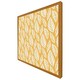 image 1 of White leaf pattern on orange (Picutre Frame) Brown | Oak | L