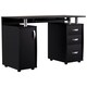 image 9 of Vida Designs Otley 3 Drawer Computer Desk Home Office Workstation, Black