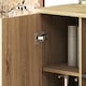image 9 of HOMCOM Bathroom Storage Cabinet, Bathroom Storage Unit, Freestanding Bathroom Cabinet with 6 Open Compartments and 6 Shelves | Brown | Natural wood finish
