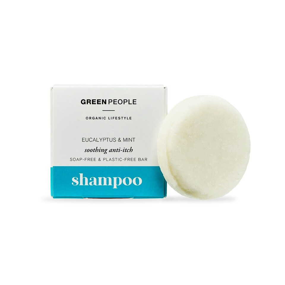image 1 of Green People Eucalyptus Mint Shampoo Bar Anti-Itch 50g