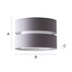 image 8 of ValueLights Sophia Large Grey 2 Tier Ceiling Light Shade | Grey