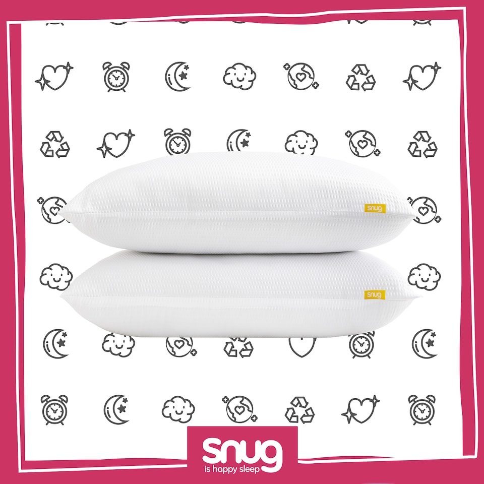 image 1 of Snug Blissful Bedtime Pillow Pair