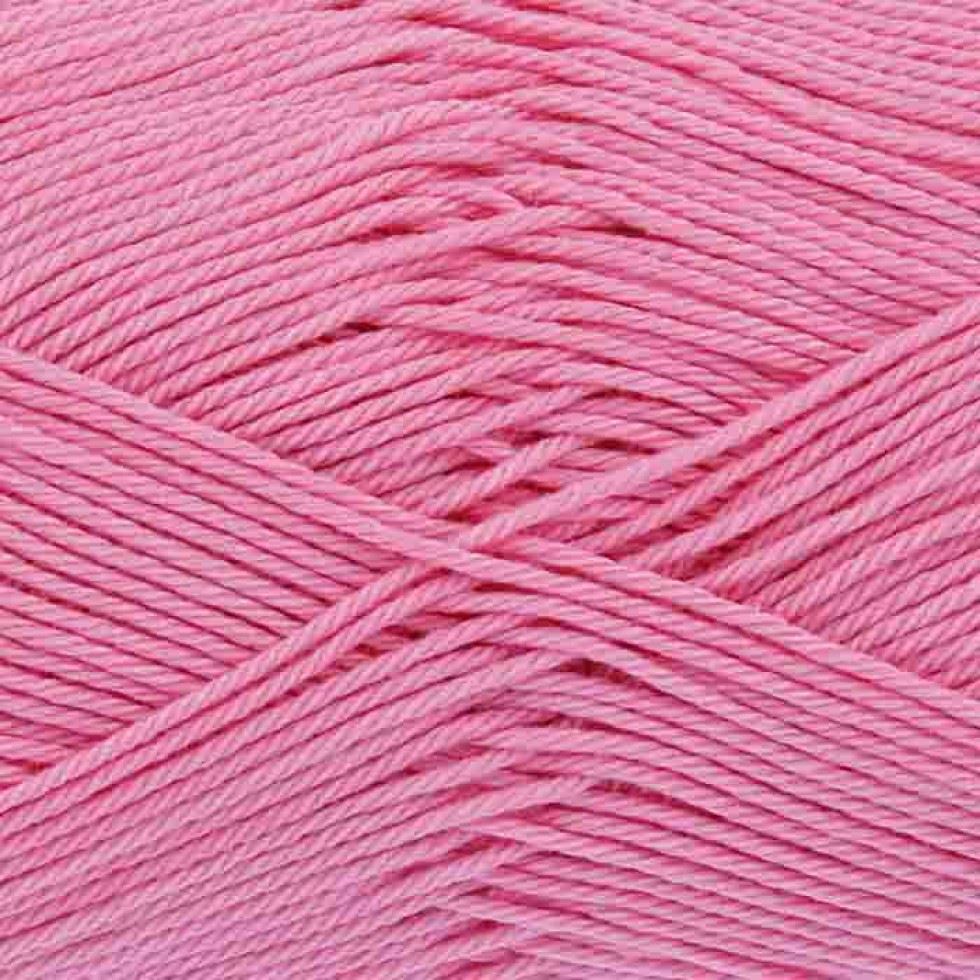 King Cole Pink Giza Cotton 4 Ply Yarn (Value Pack 12 x 50g Balls) For Crochet, Knitting - 158m per ball