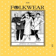 Folkwear Patterns Jewels Of India Paper Sewing Pattern – Men’s & Women’s Small - X Large, Intermediate
