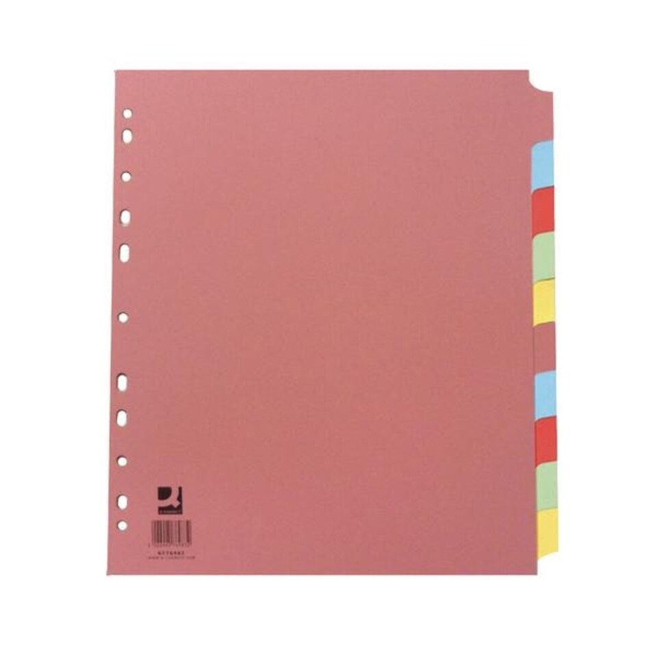 10-Part Extra Wide Subject Divider A4