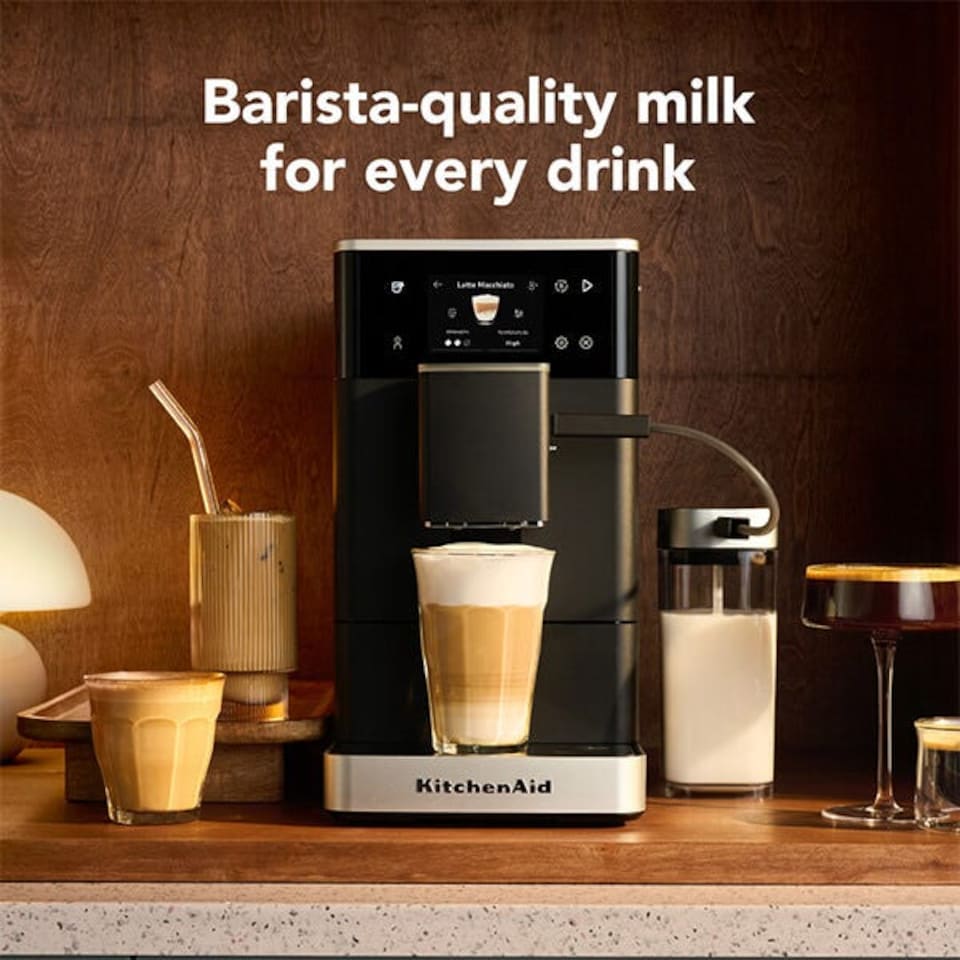 image 1 of KitchenAid KF4 Fully Automatic Espresso Machine with Iced Coffee Matte Black