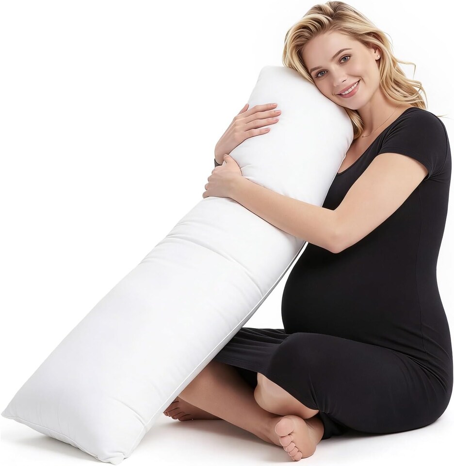 image 1 of Maternity Pregnancy Bolster Pillow | Supportive Body Pillow