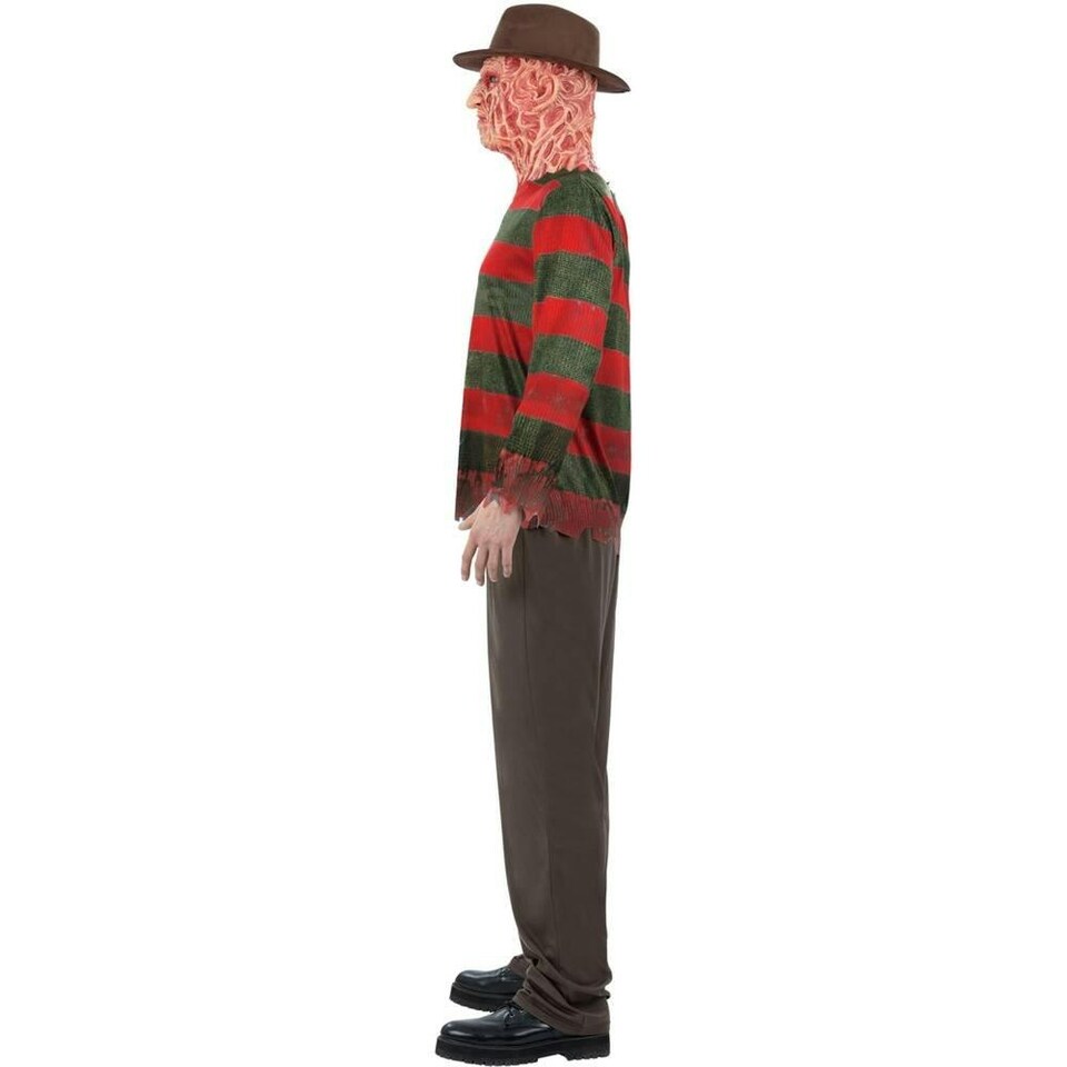 image 1 of A Nightmare On Elm Street Freddy Krueger Costume Set - Red/Brown - L L