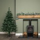 image 3 of 5ft (1.5m) Green Artificial Christmas Tree with Green Metal Stand and 329 Tips
