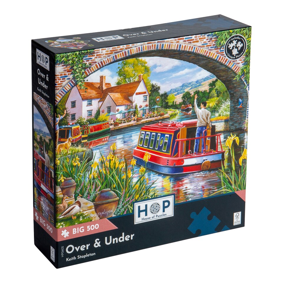 image 1 of The House of Puzzles, Over & Under - BIG 500 Piece Jigsaw Puzzle