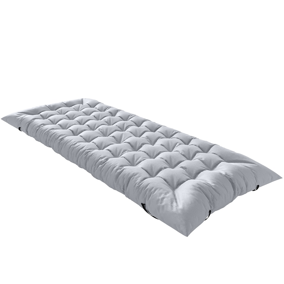 image 1 of Outsunny Sleeping Mat, Foldable Camping Pad with Elastic Straps Light Grey | Grey | Light Grey | 200 x 80 x 8 cm