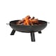 image 1 of Hammer & Tongs Round Iron Fire Pit - 68cm - Black