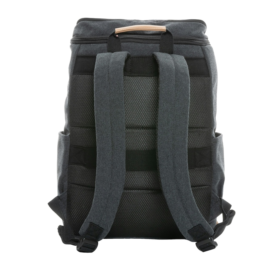 image 1 of XD Collection Impact Aware Recycled Canvas Laptop Backpack - Black - One Size | Black