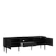 image 5 of Media TV Unit with 2 Doors 1 Drawer in Black