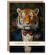 image 1 of Classy Floral Portrait Tiger Him Birthday Card