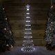 image 1 of 1.8m Light up Christmas Cone Tree with 220 White LEDs and Timer Function