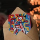 image 3 of Bicycle Cyclist Bold Vibrant Modern Doodle Art Birthday Card