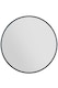 image 2 of The Fenestra - Black Edged Circular Modern Wall Mirror 43" (110CM) Diameter | Black