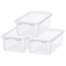SmartStore Home Storage Boxes, Clear 3 Sets of 3.6L