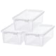 image 1 of SmartStore Home Storage Boxes, Clear 3 Sets of 3.6L