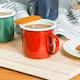 image 4 of Argon Tableware Coloured Enamel Mugs - 375ml - Red - Pack of 6 Red
