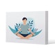 image 1 of Meditation Illustration (Canvas Print) 31 x 41 x 4cm