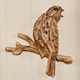 image 2 of Naturecraft Resin Driftwood Collection Sitting Bird Wall Art Brown