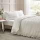 image 1 of Seersucker Frill Duvet Cover Set | White