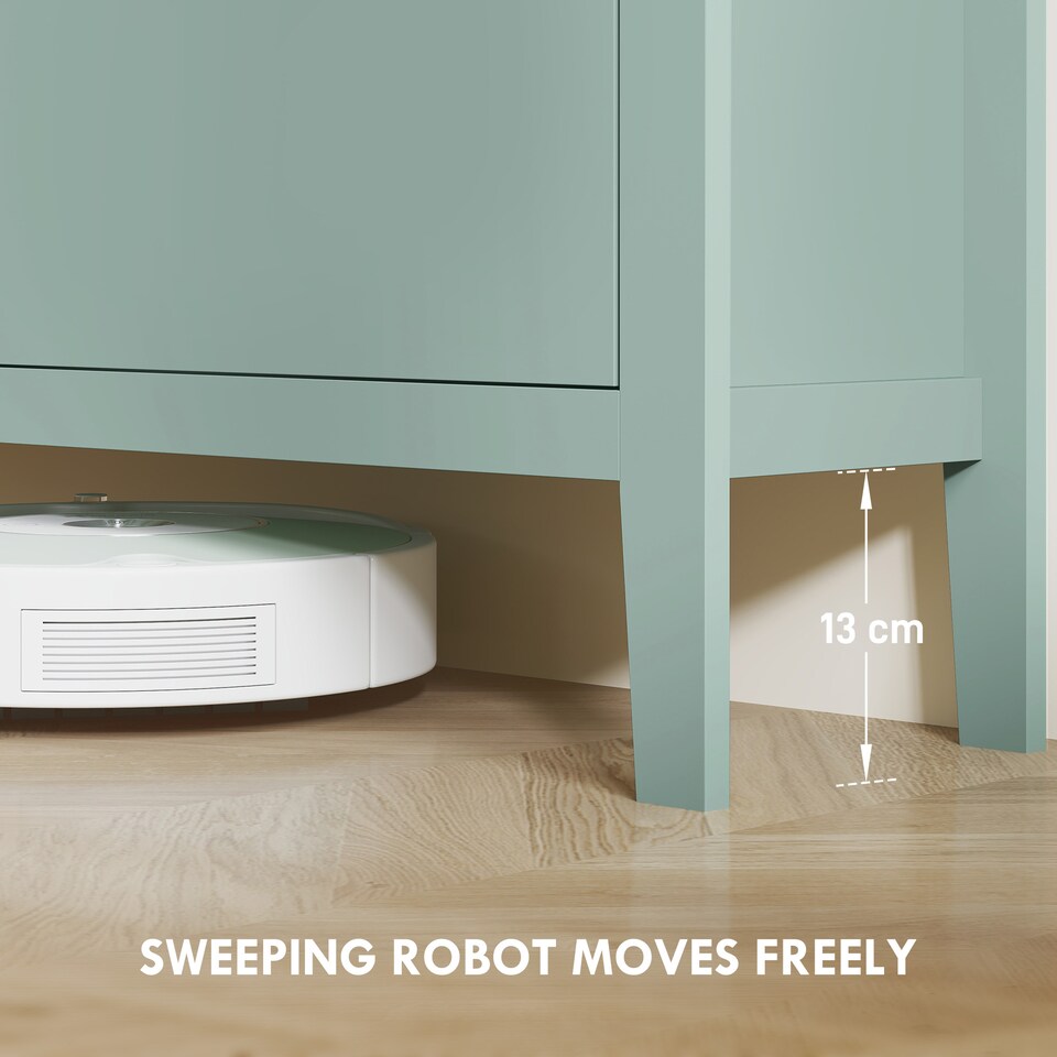 image 1 of HOMCOM 4 Drawer Shoe Cabinet with Flip Doors, Narrow Shoe Storage Cabinet with Removable and Adjustable Shelves, 20 Pairs Footwear Cupboard for Hallway, Entryway, 105 x 24 x 95.5 cm, Green | Green | 1