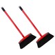 image 2 of 2 x Red Hard Floor Long Handle Soft Brooms Ideal For All Indoor Rooms & Gardens