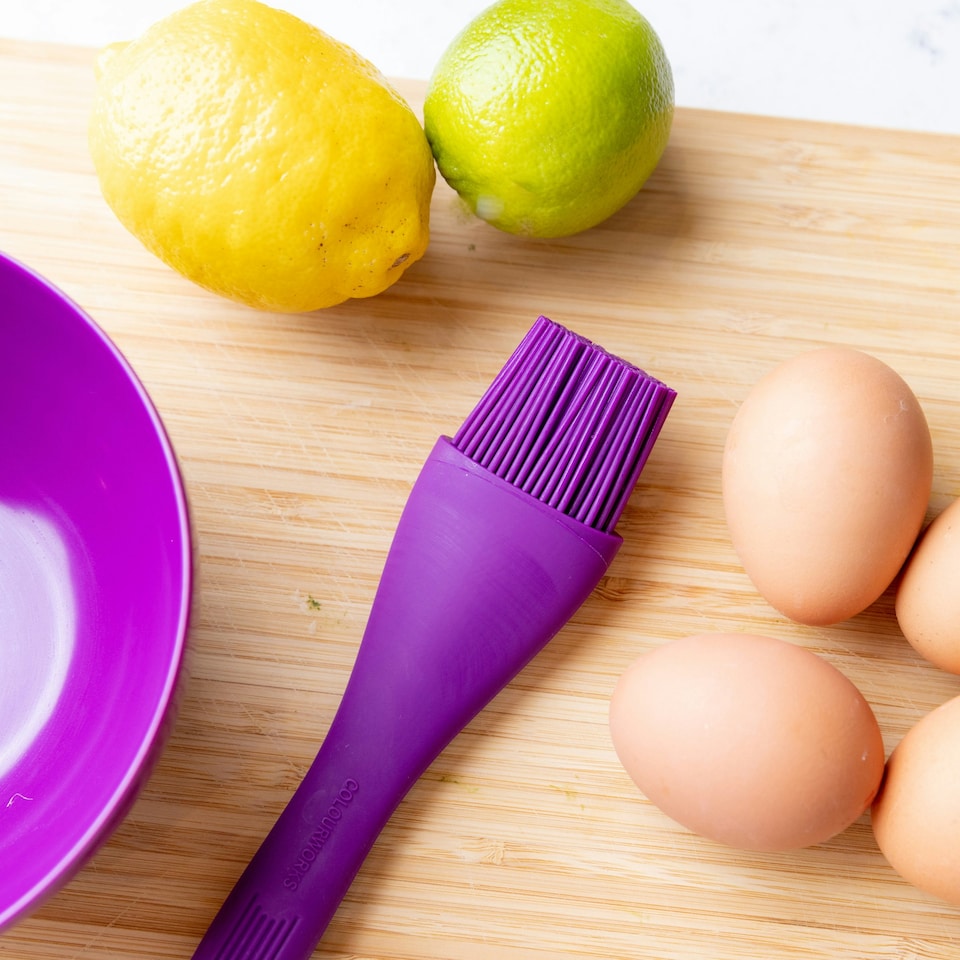 image 1 of Colourworks Silicone Pastry Brush Purple Heat Resistant